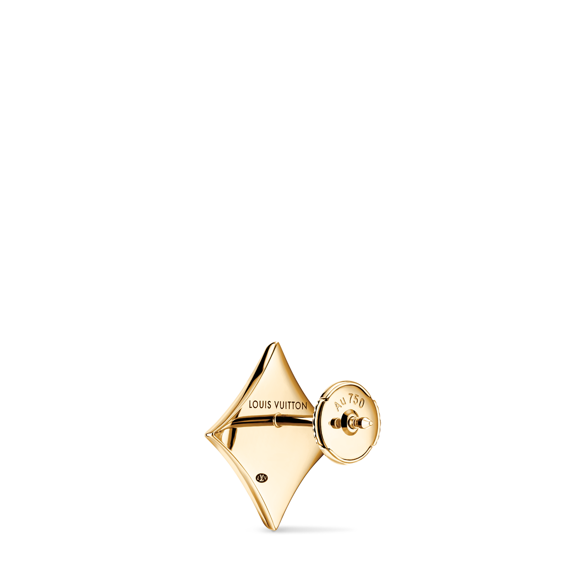 ピアス スター カラー ブロッサム BB (イエローゴールド×オニキス) 単品 - 画像 (3)