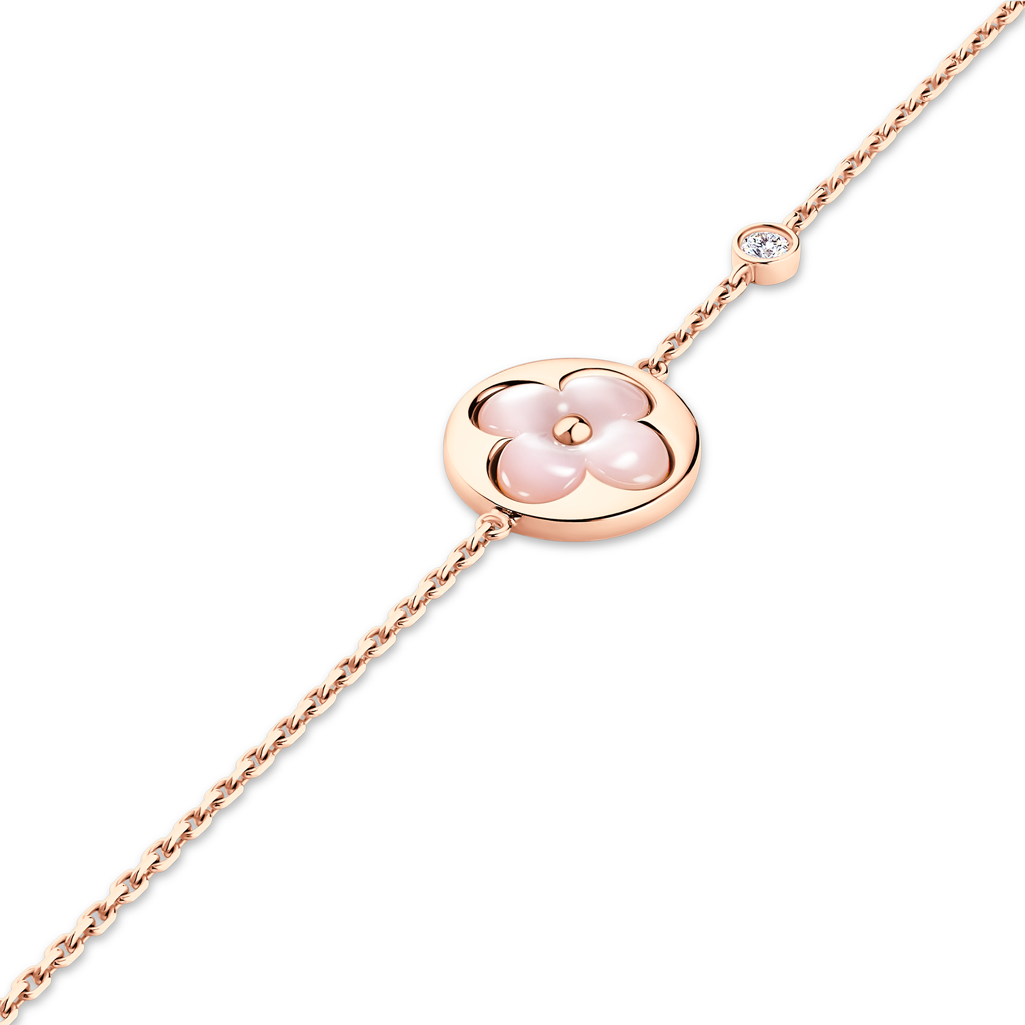 ブレスレット カラー ブロッサム BB (ピンクゴールド×ピンク マザー・オブ・パール×ダイヤモンド) - 画像 (2)