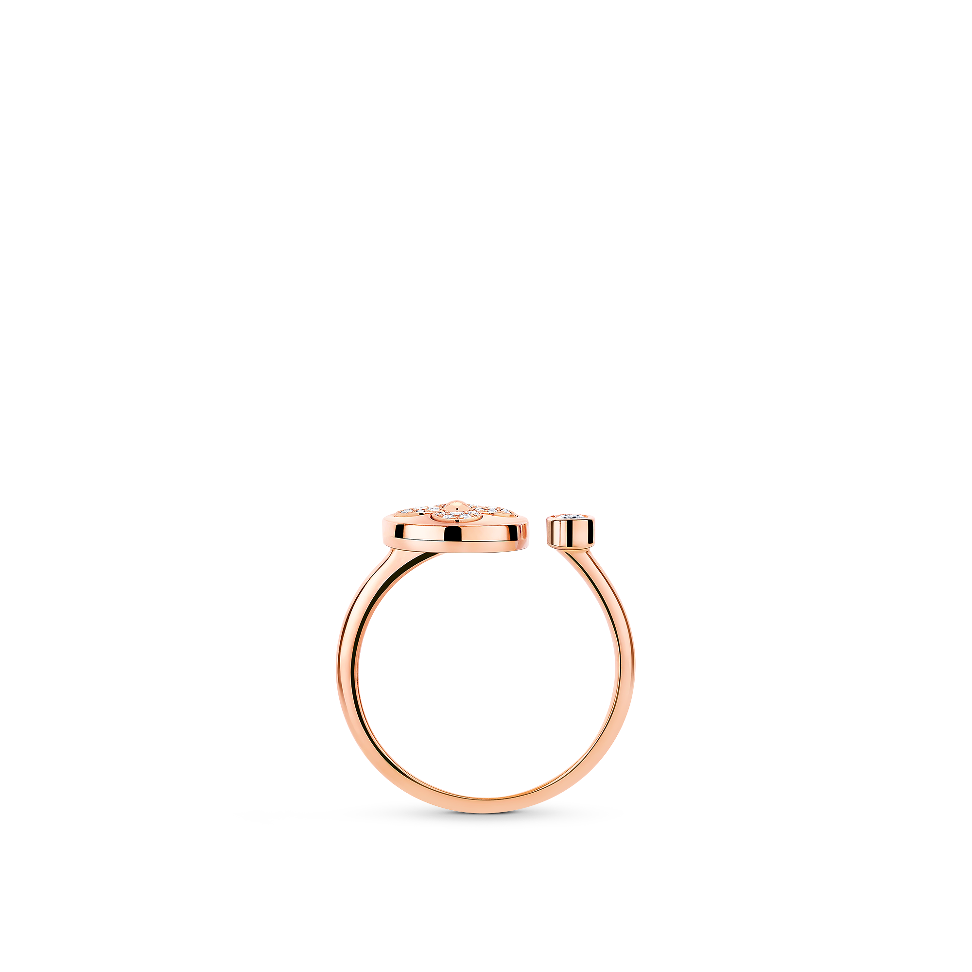 リング サン ブロッサム ミニ パヴェ(ピンクゴールド×ダイヤモンド) - 画像 (4)