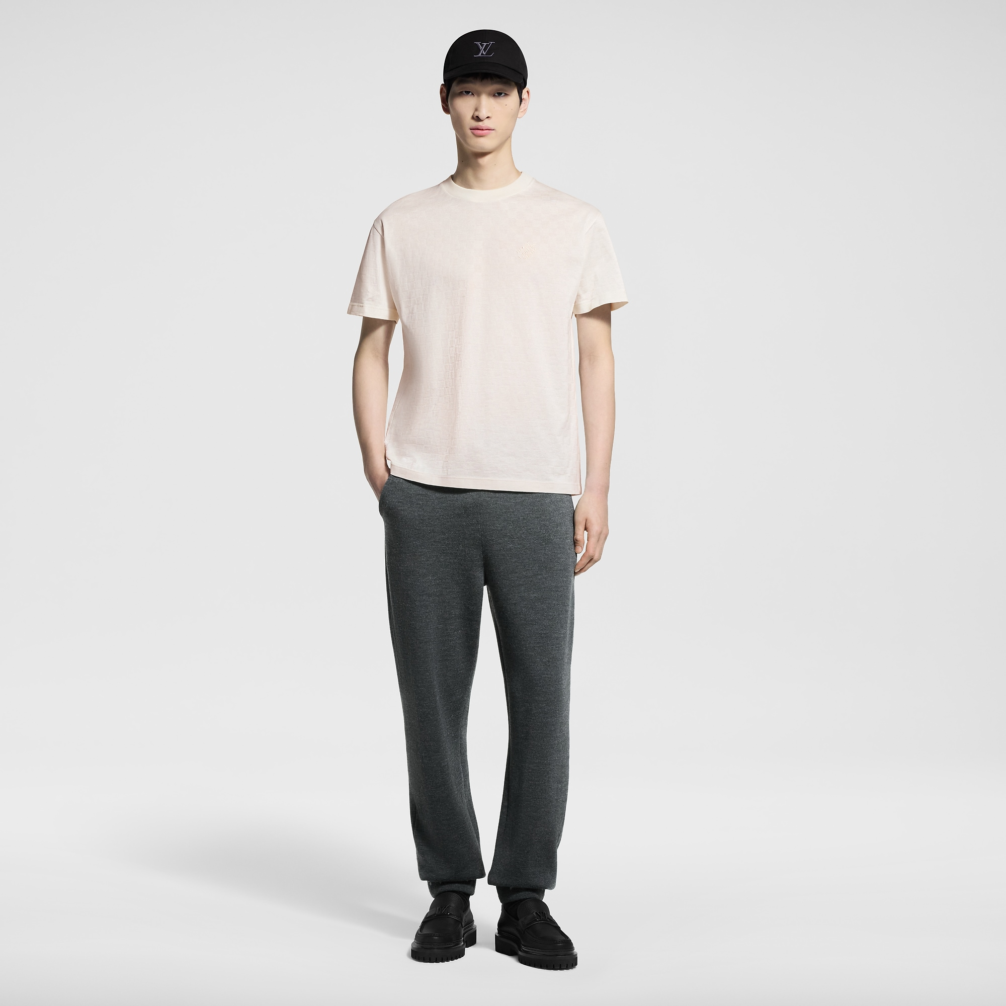 ダミエコットンピケTシャツ