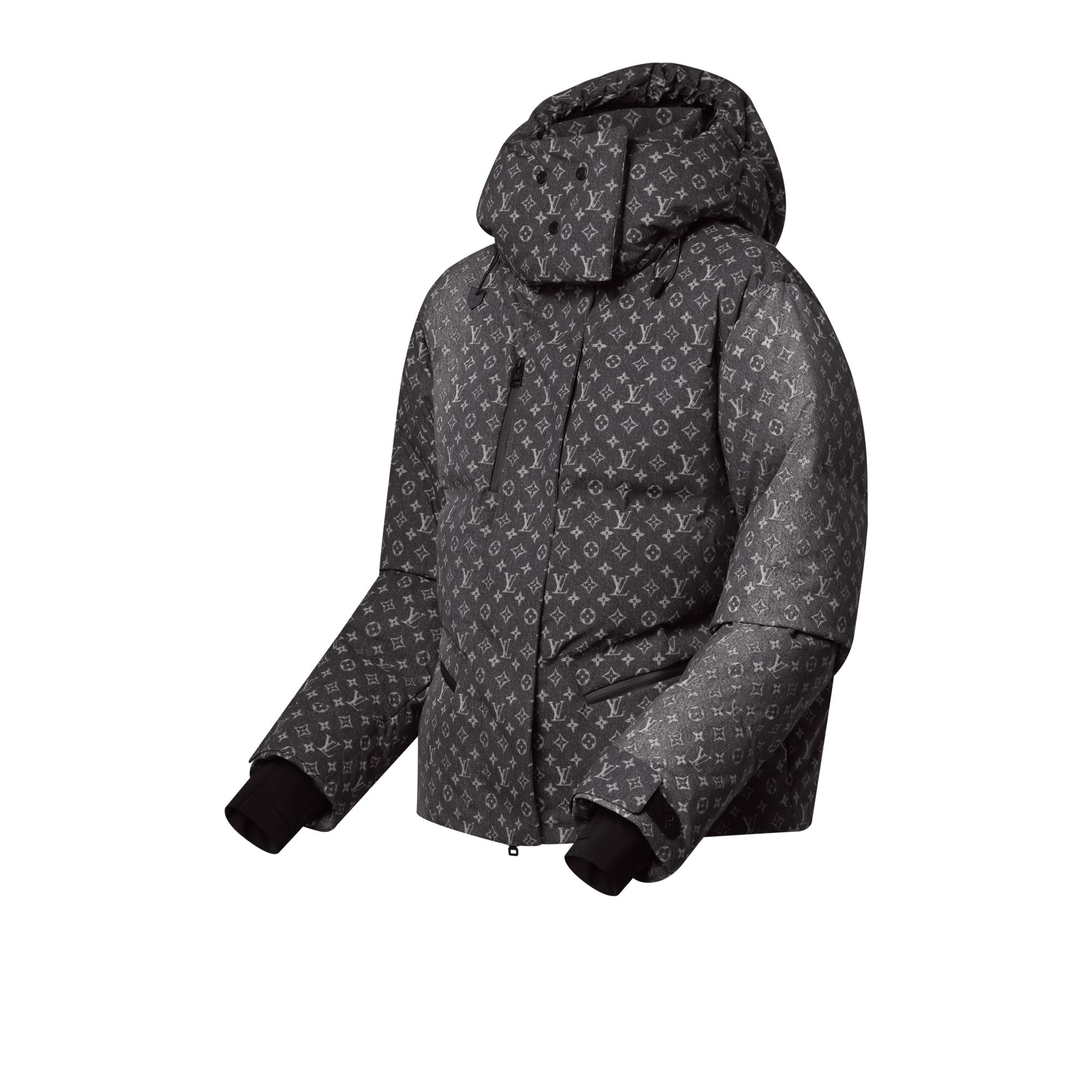 デニムエフェクト モノグラムスキージャケット - 画像 (3)