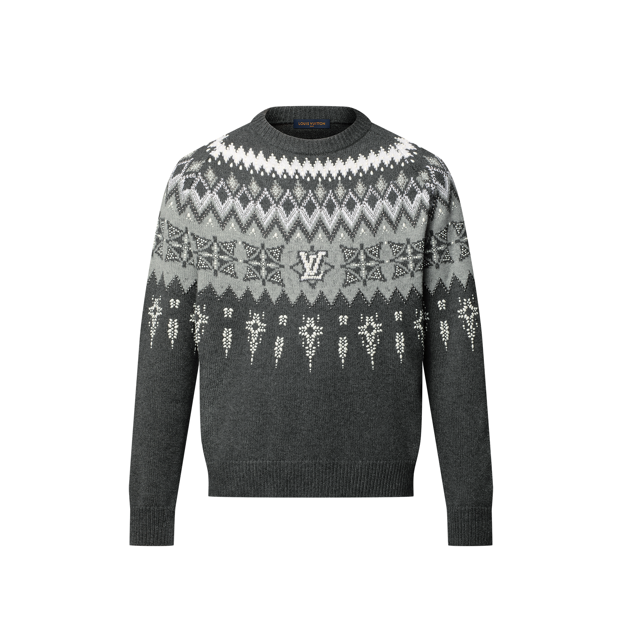 エンベリッシュドウールカシミヤブレンドプルオーバー