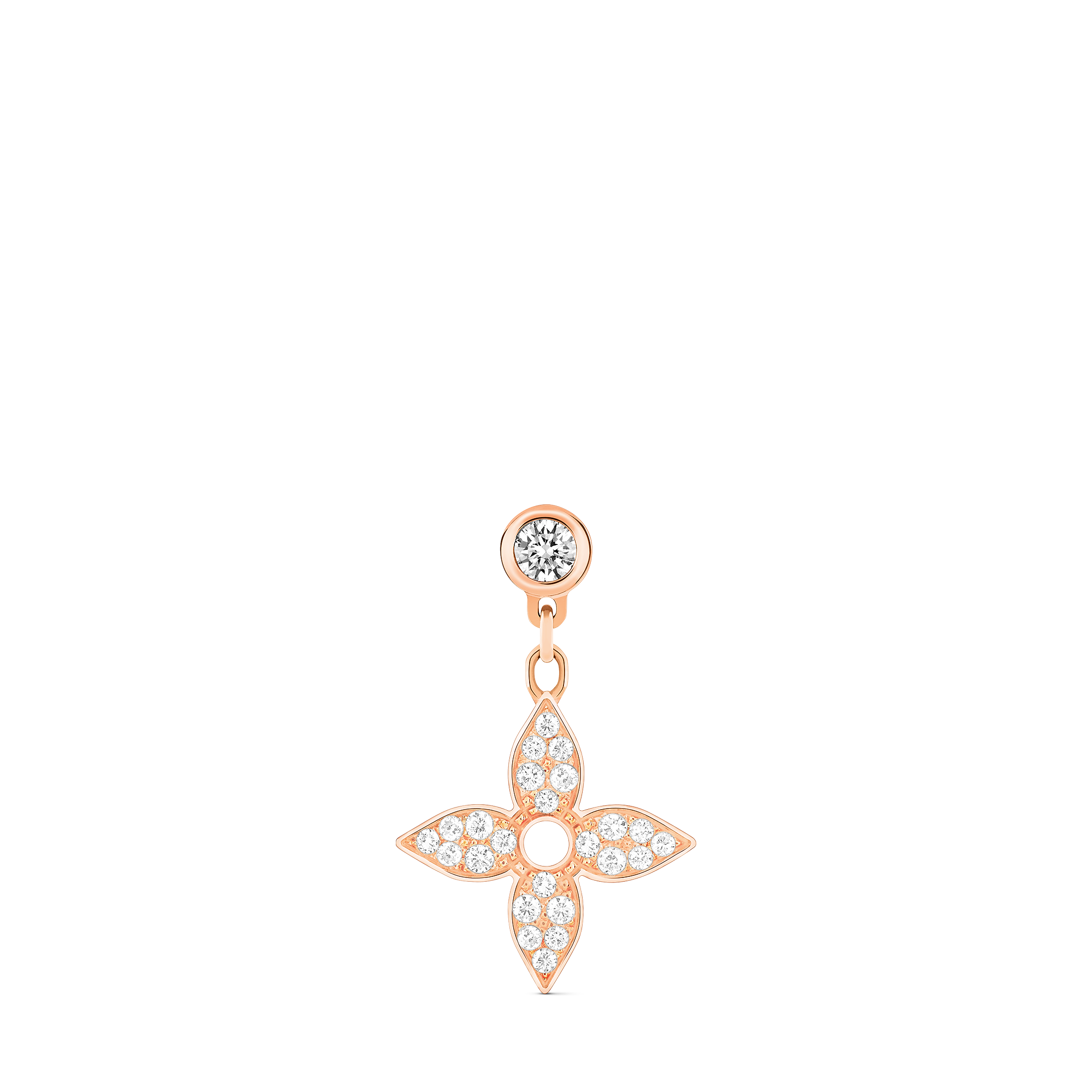 ピアス イディール ブロッサム (ピンクゴールド×ダイヤモンド) 単品 - 画像 (2)