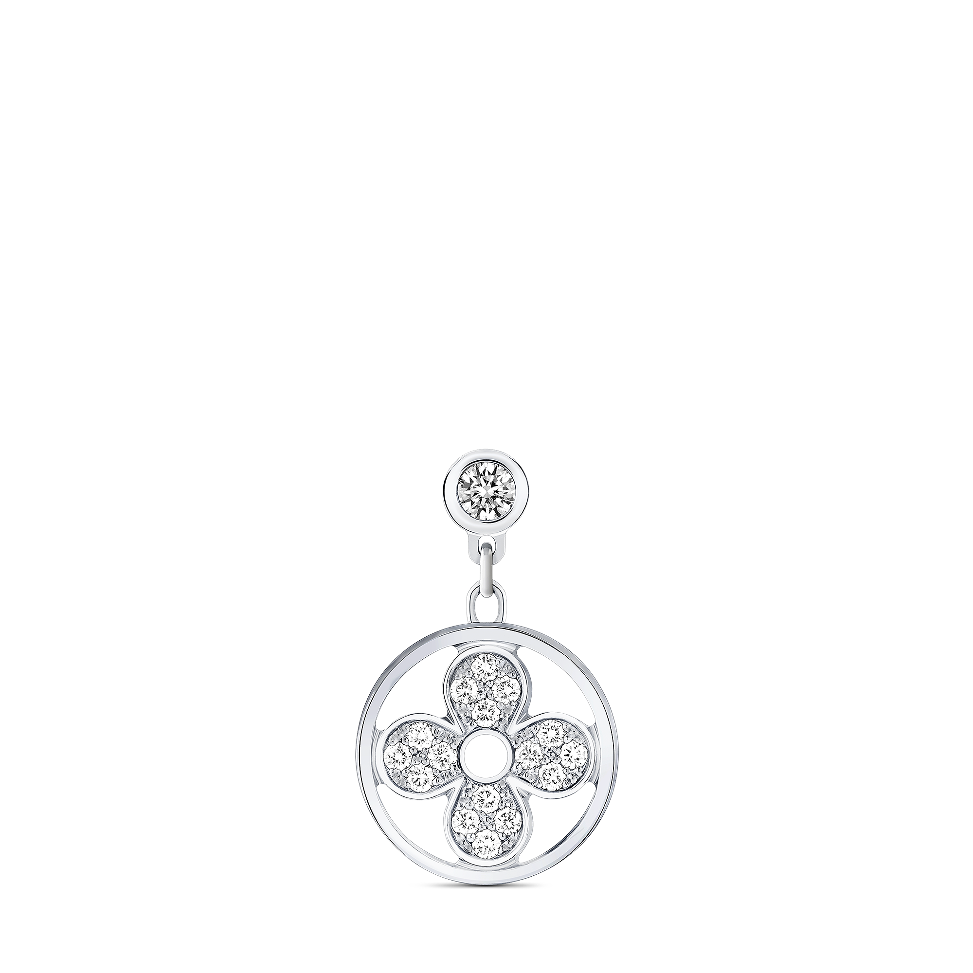 ピアス イディール ブロッサム (ホワイトゴールド×ダイヤモンド) 単品 - 画像 (2)