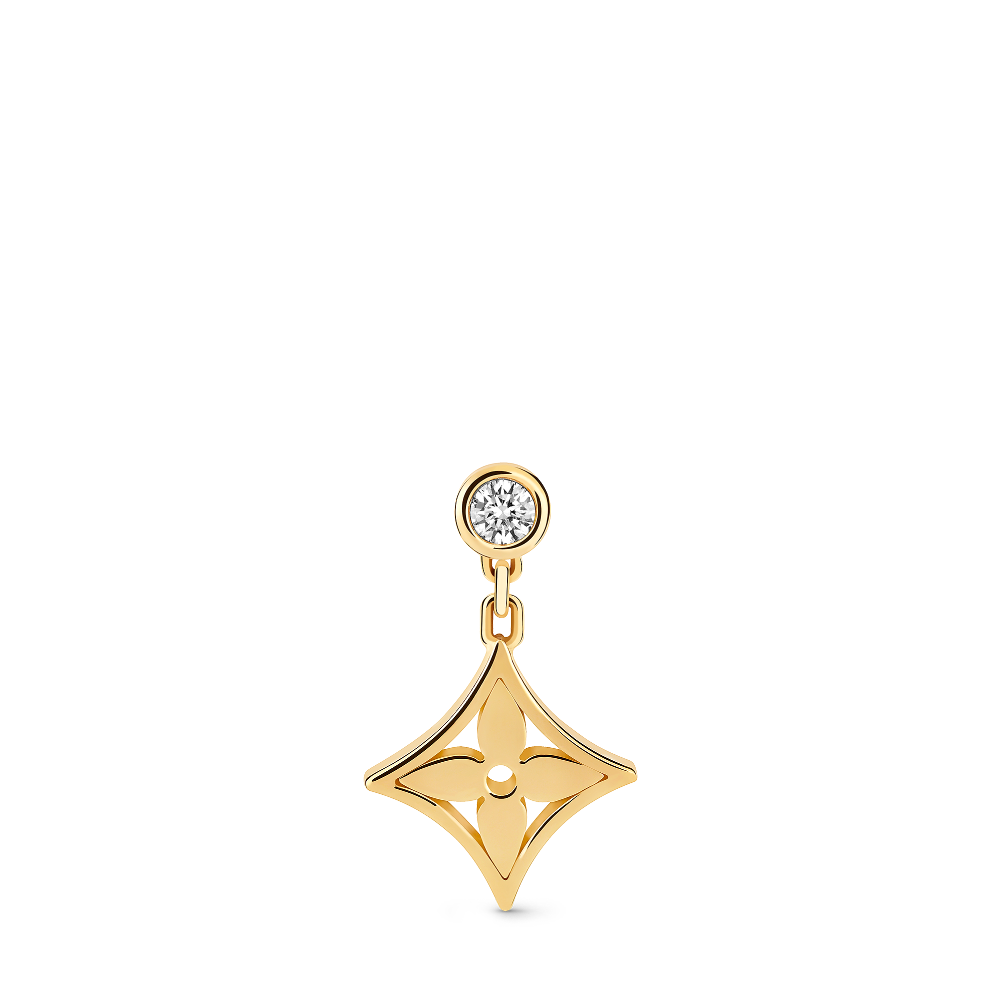ピアス モノグラム・イディール(イエローゴールド)単品 - 画像 (2)