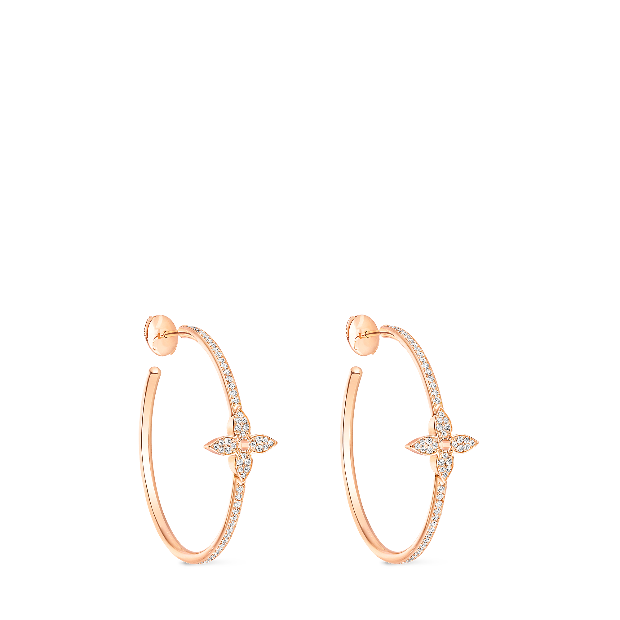 フープピアス イディール ブロッサム ディアモン(ピンクゴールド×ダイヤモンド) - 画像 (2)
