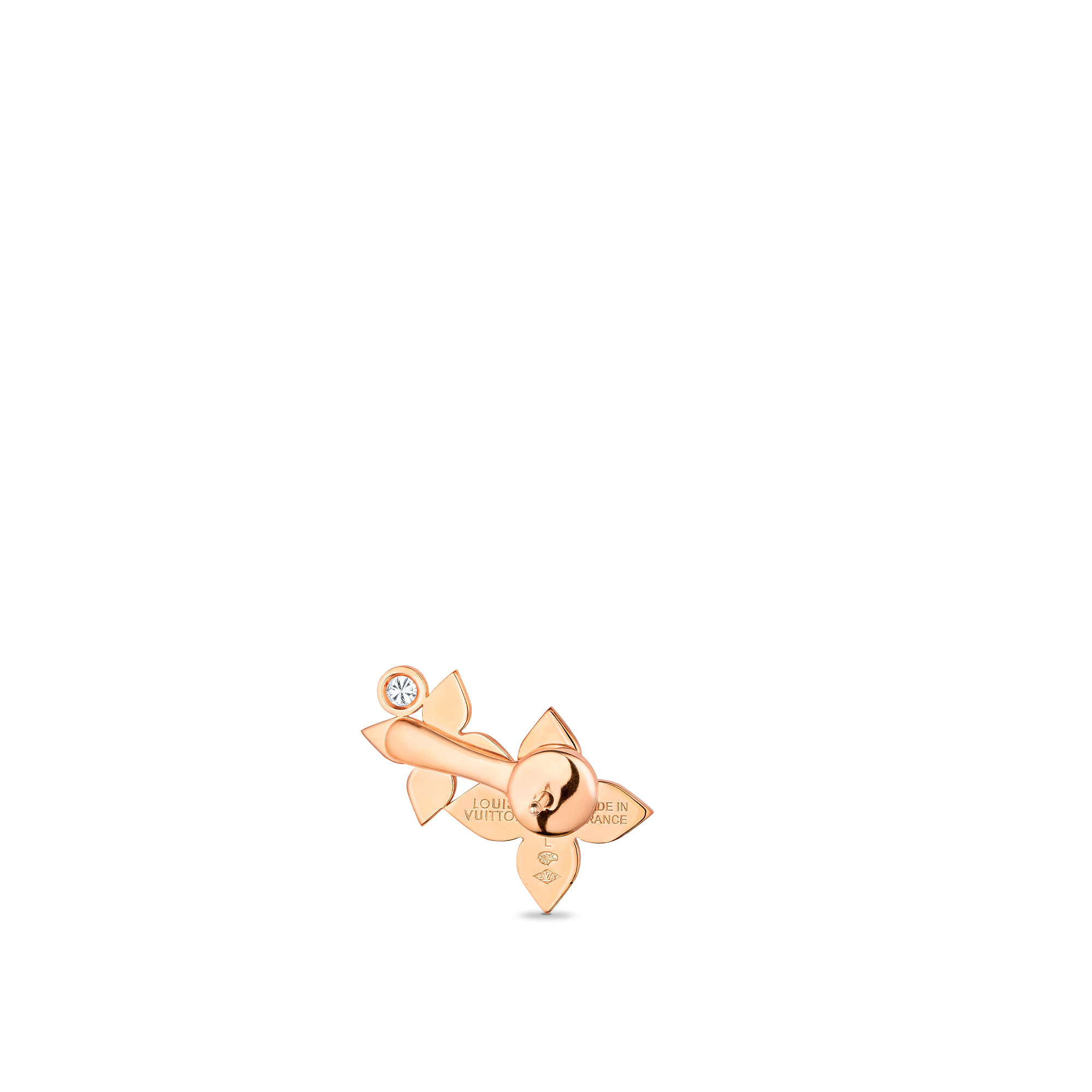 ピアス スター ブロッサム ドゥーブル(ピンクゴールド×ダイヤモンド) 単品 - 画像 (2)