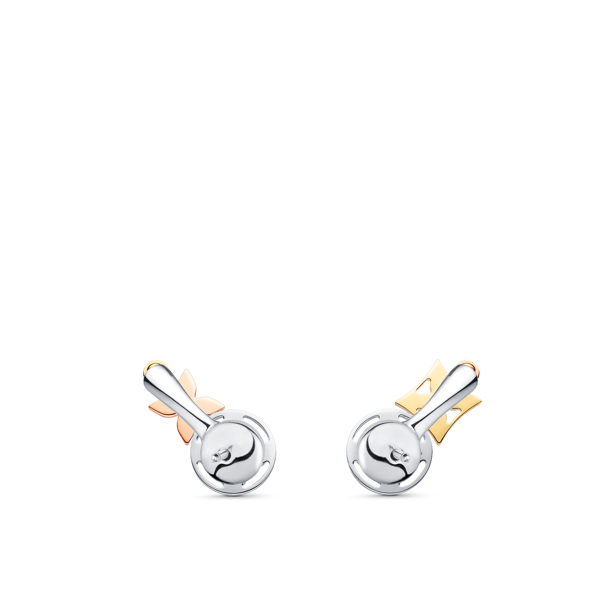 ピアス イディール ブロッサム ディアモン トワオール(18Kスリーゴールド×ダイヤモンド) - 画像 (3)