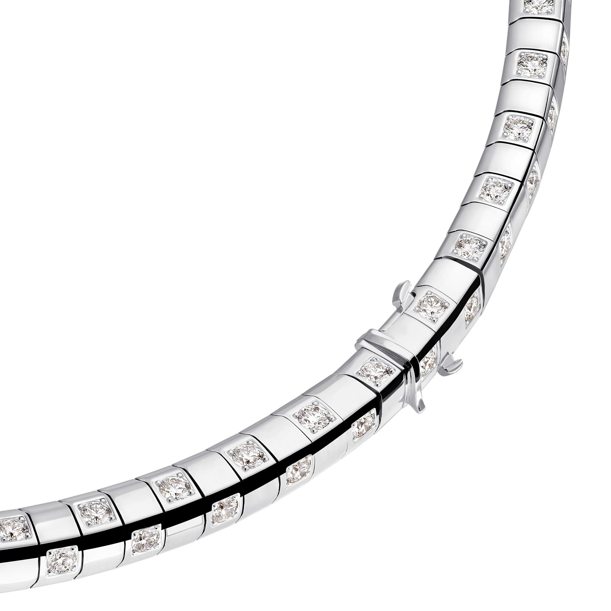 ネックレス ル ダミエ ドゥ ルイ・ヴィトン 5mm (ホワイトゴールド×ダイヤモンド) - 画像 (3)