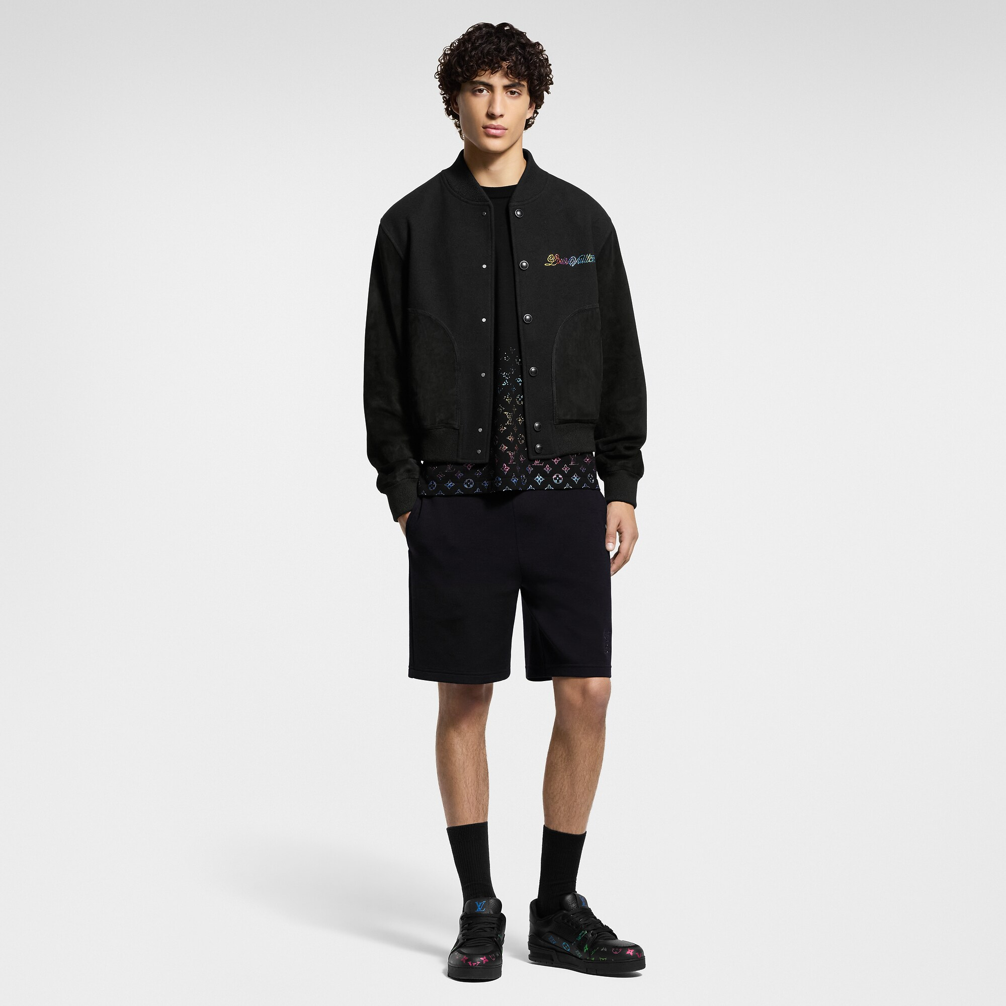 LV エンベリッシュド ジャージーショーツ