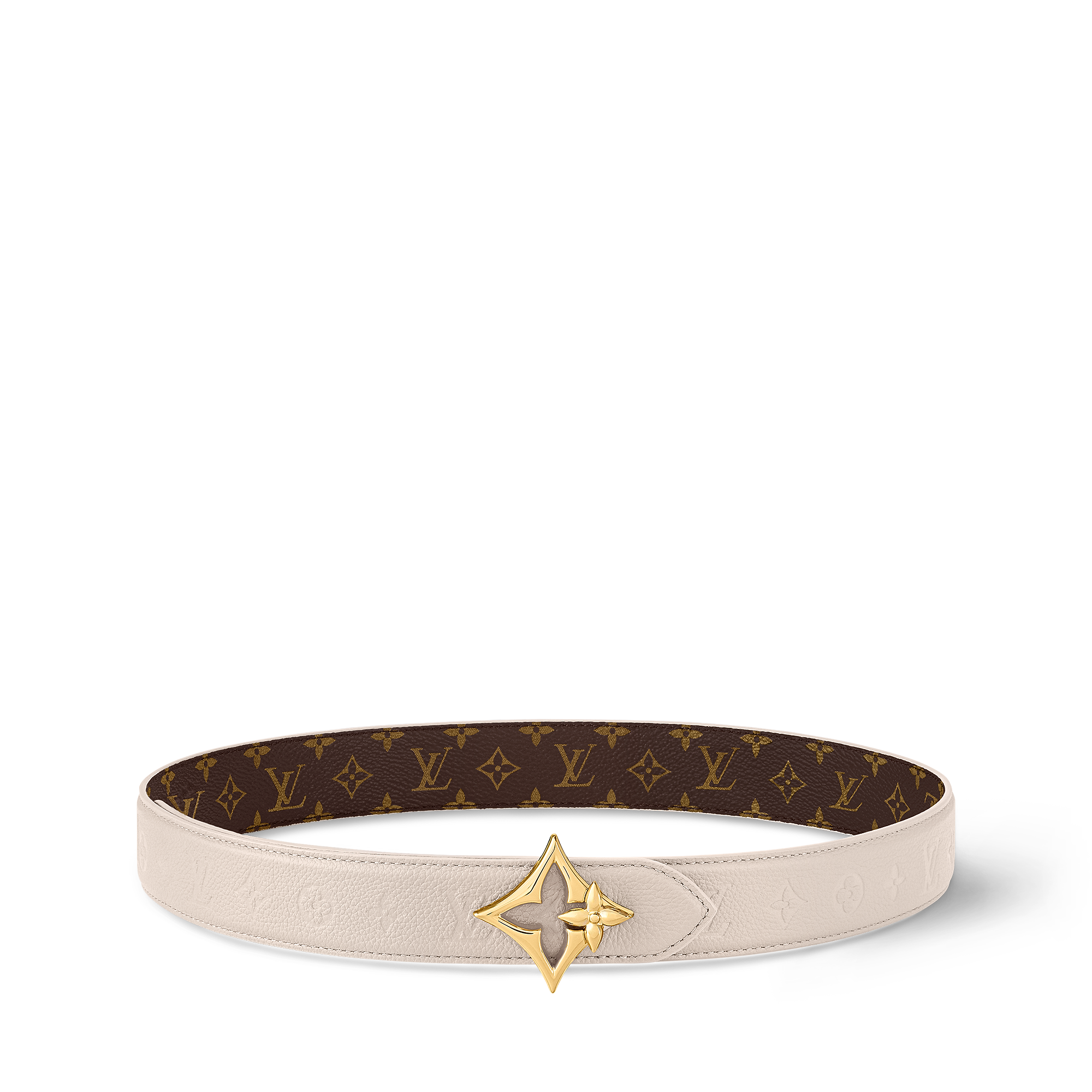 ベルト･LV フラワーグラム 30MM リバーシブル