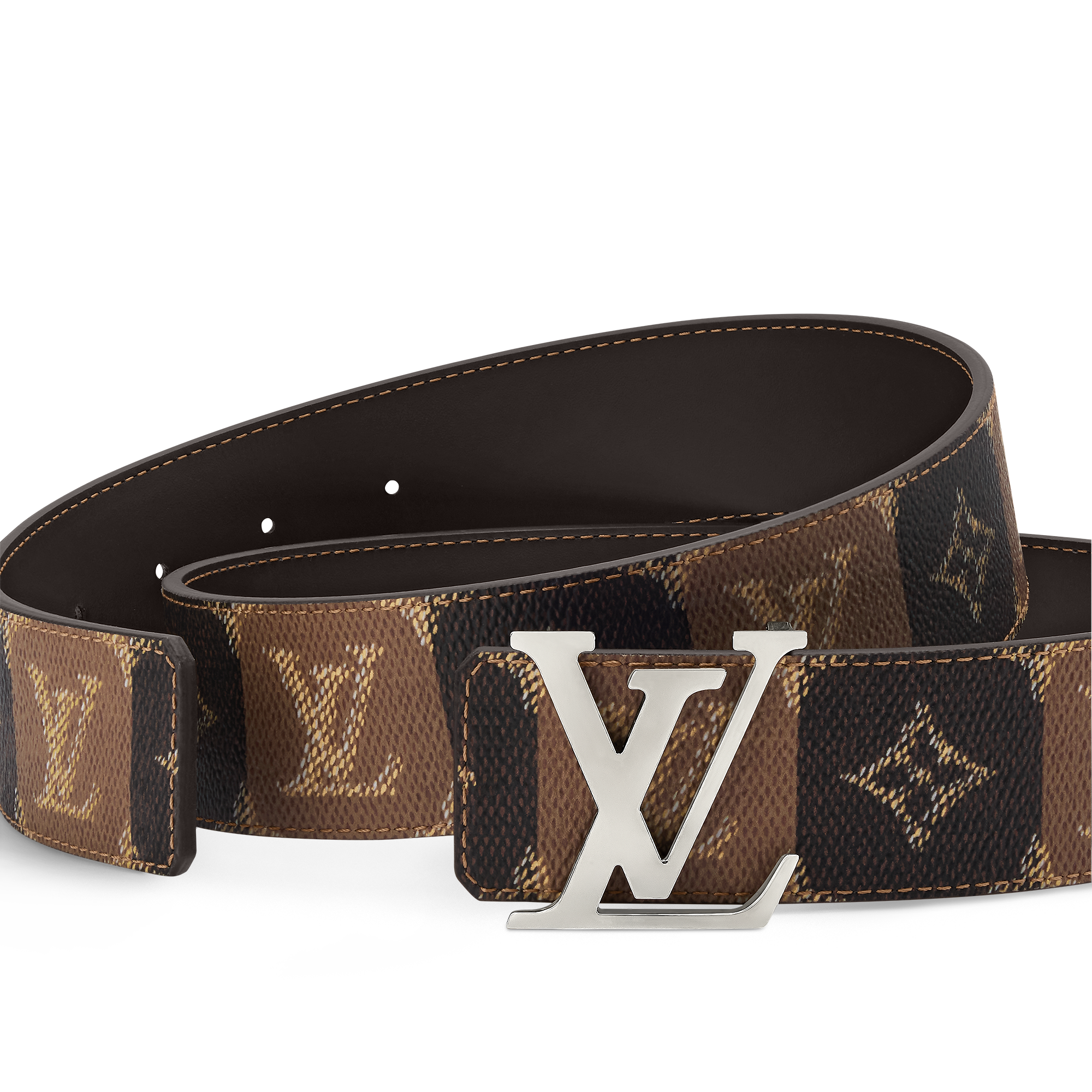 ベルト・LV イニシャル カレッジ モノグラム・ヘリテージ 40MM リバーシブル - 画像 (3)