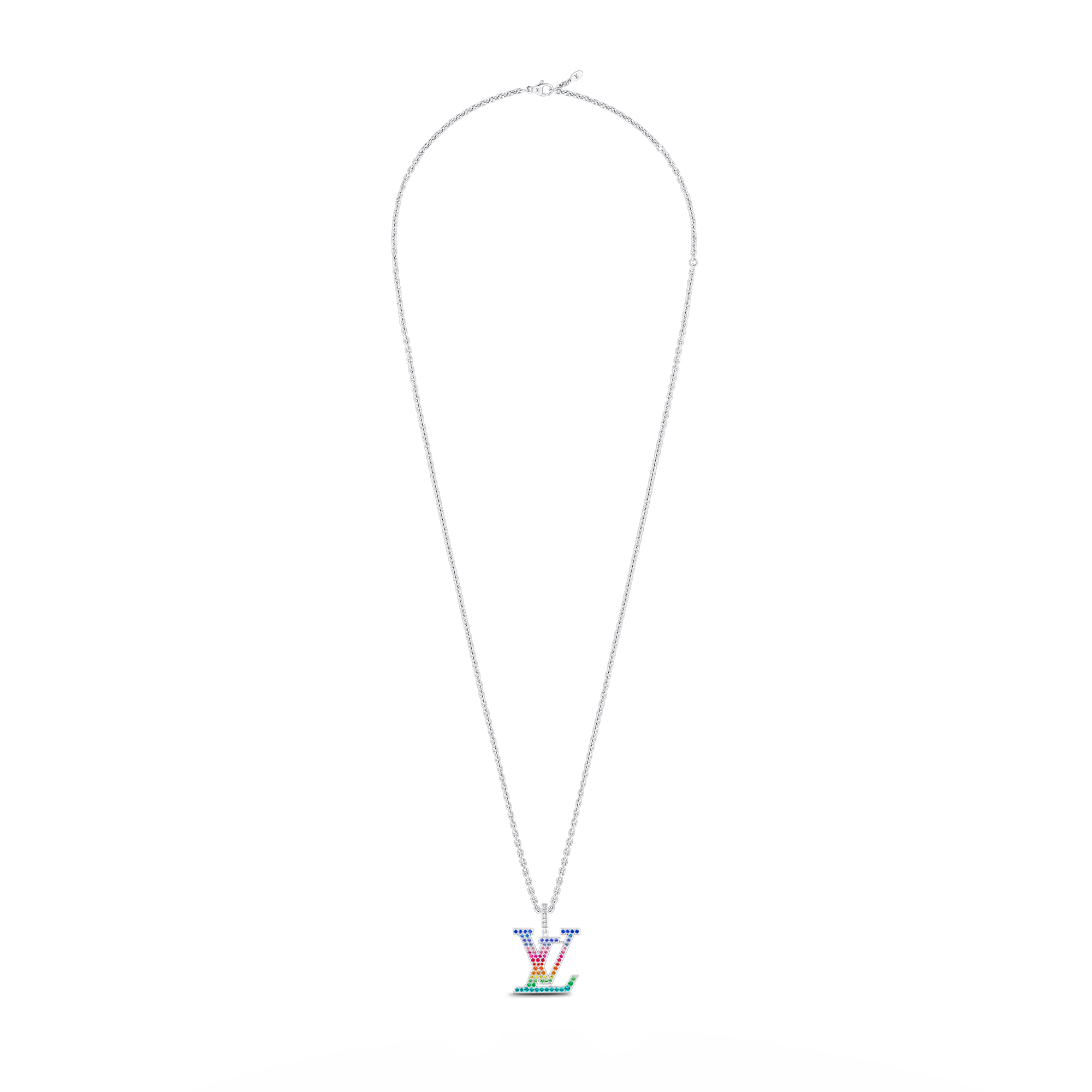ペンダント LV XL レインボー (ホワイトゴールド×カラーストーン) - 画像 (6)