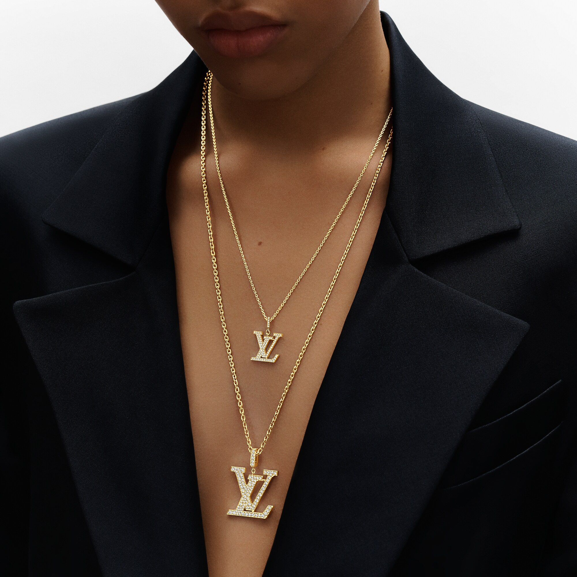 ペンダント LV GM(イエローゴールド×ダイヤモンド)