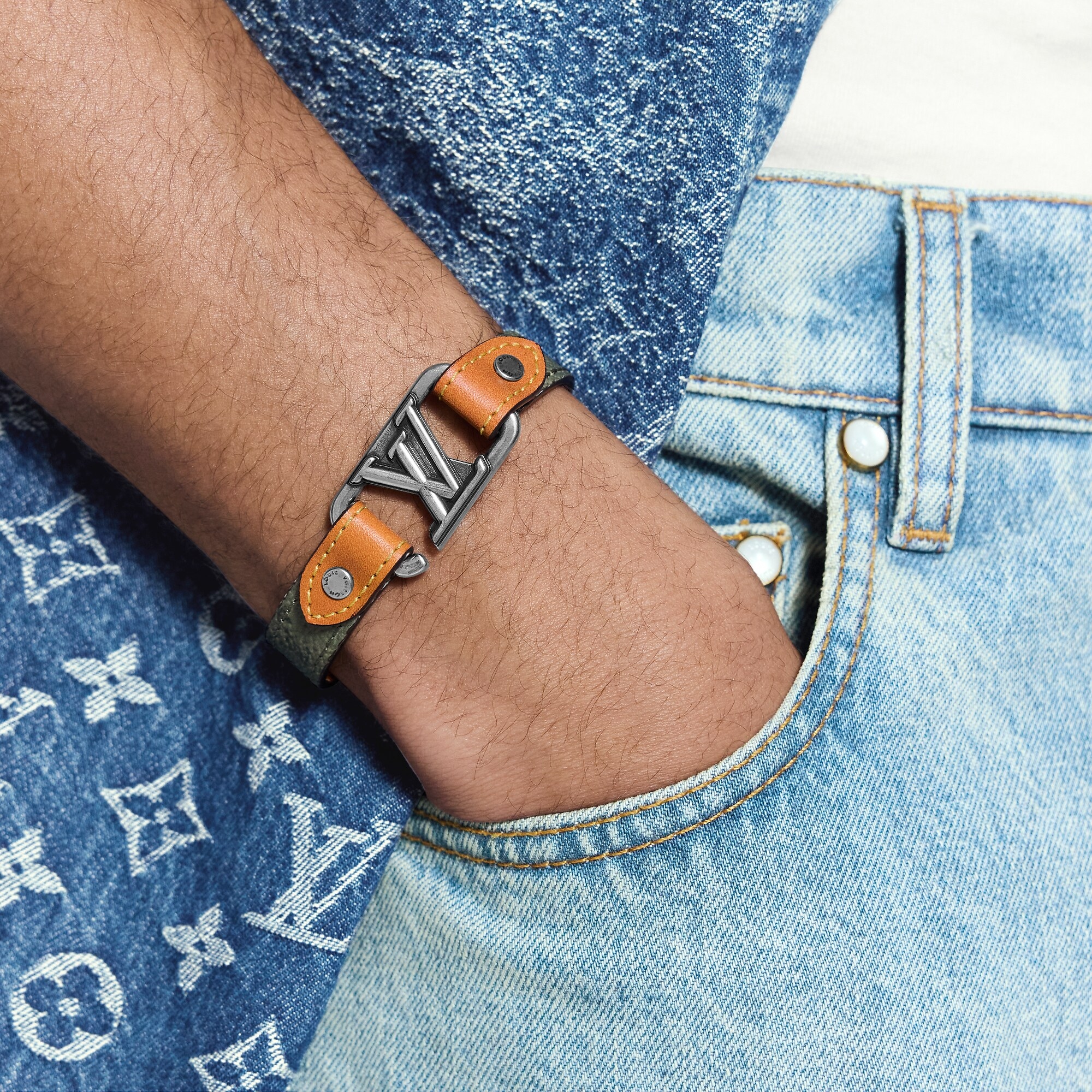 ブレスレット・LV スリム ディメンション モノグラム サープラス - 画像 (5)