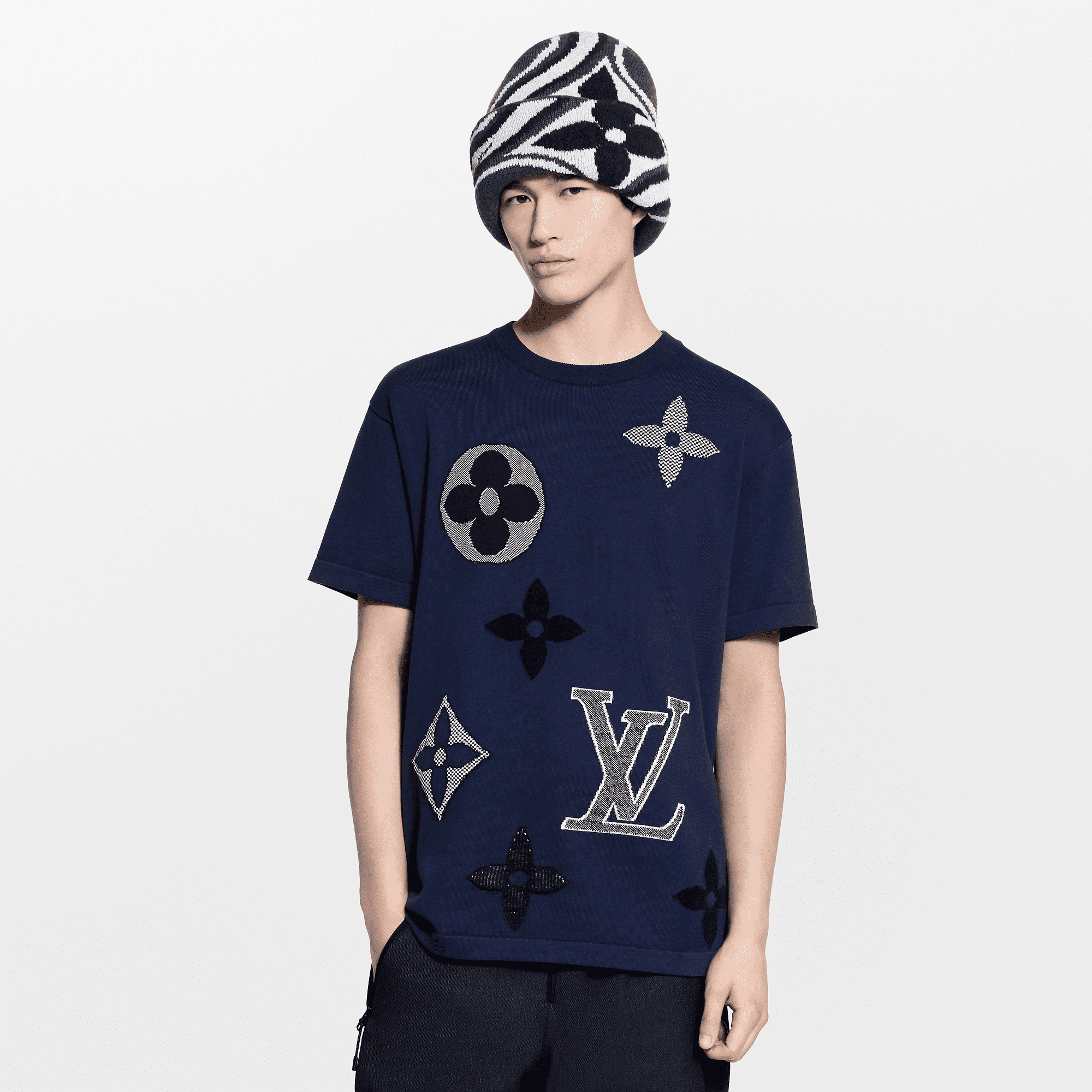 モノグラム ショートスリーブニットクルーネック - 画像 (3)