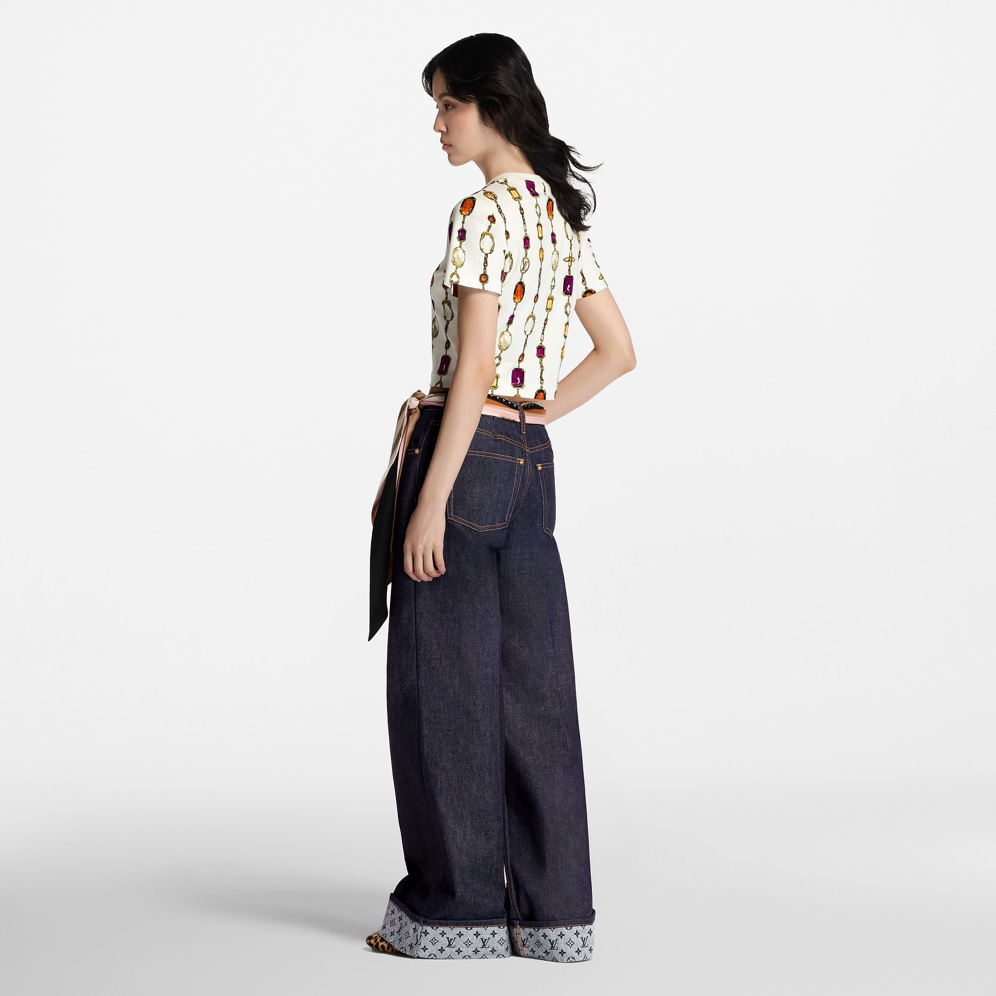 ネックレスプリント クロップトップ - 画像 (7)