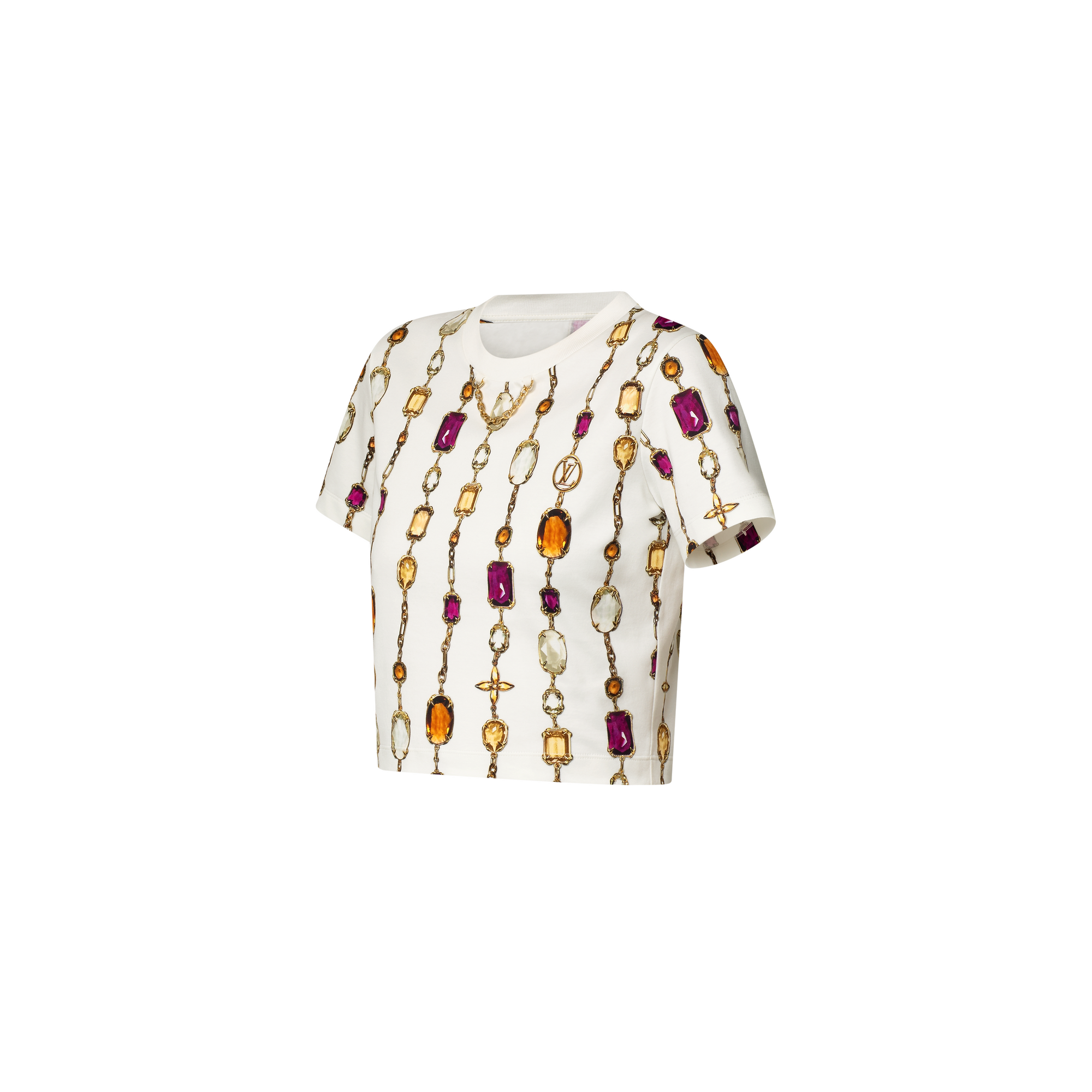 ネックレスプリント クロップトップ - 画像 (3)