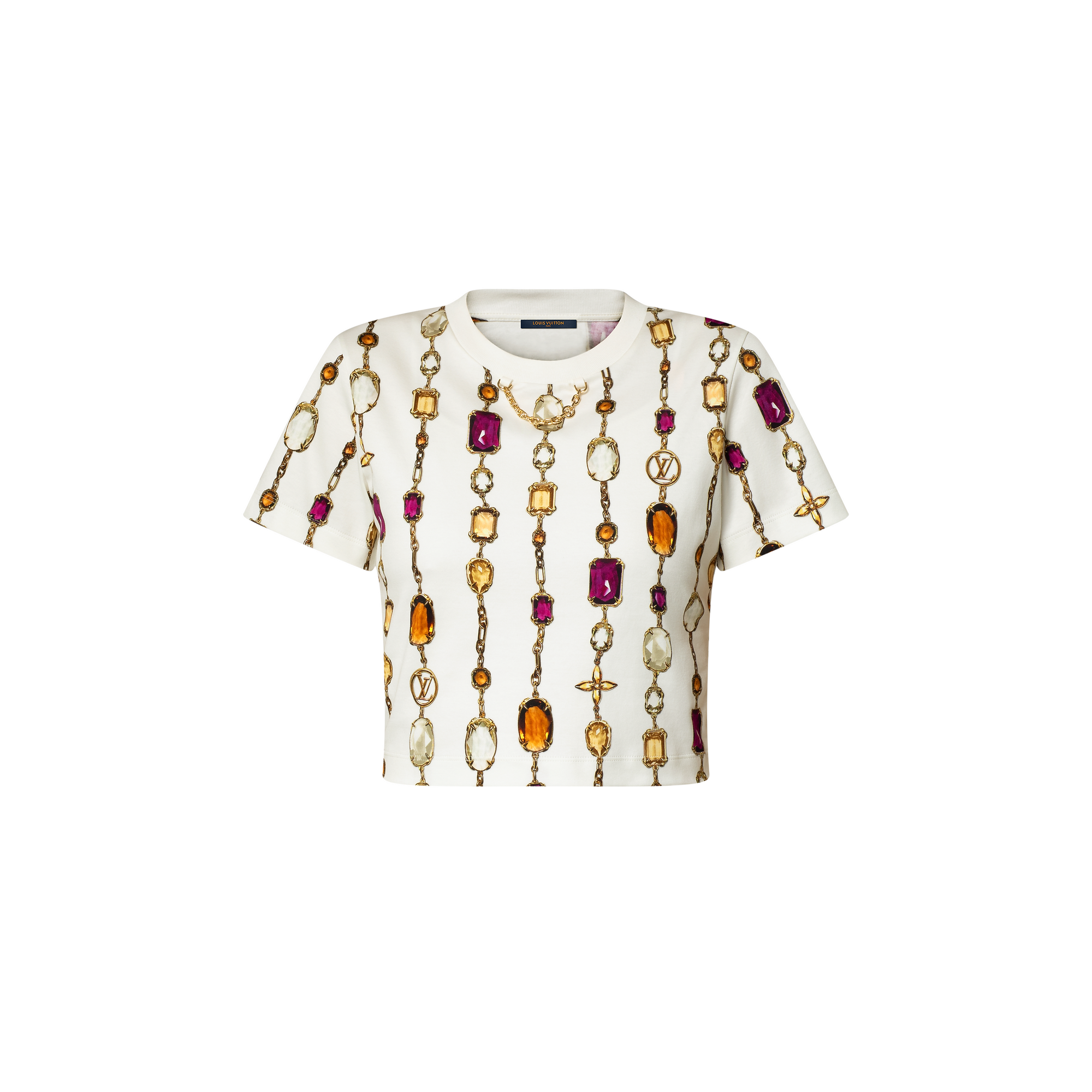 ネックレスプリント クロップトップ - 画像 (2)