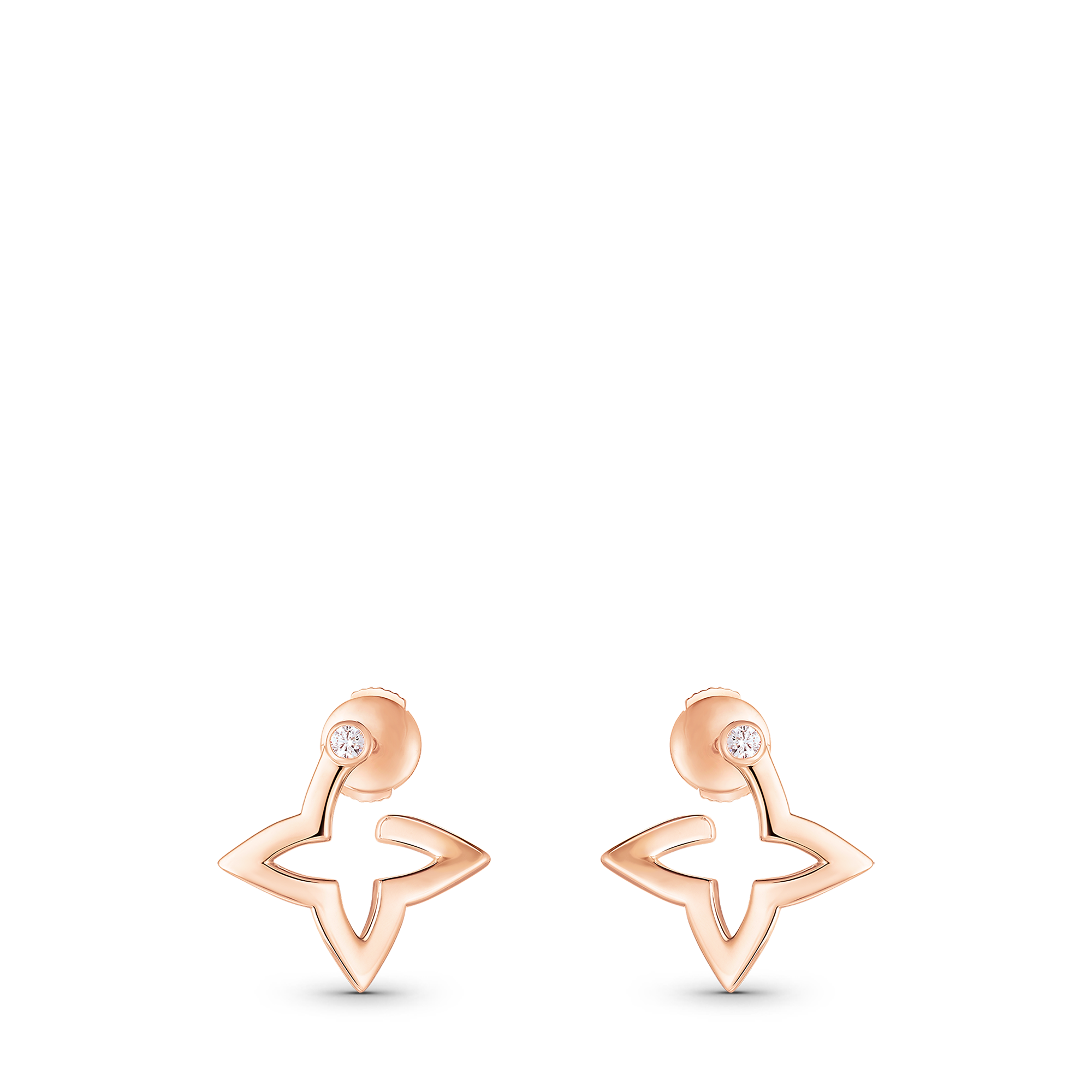 フープピアス オンブレ ブロッサム(ピンクゴールド×ダイヤモンド) - 画像 (2)