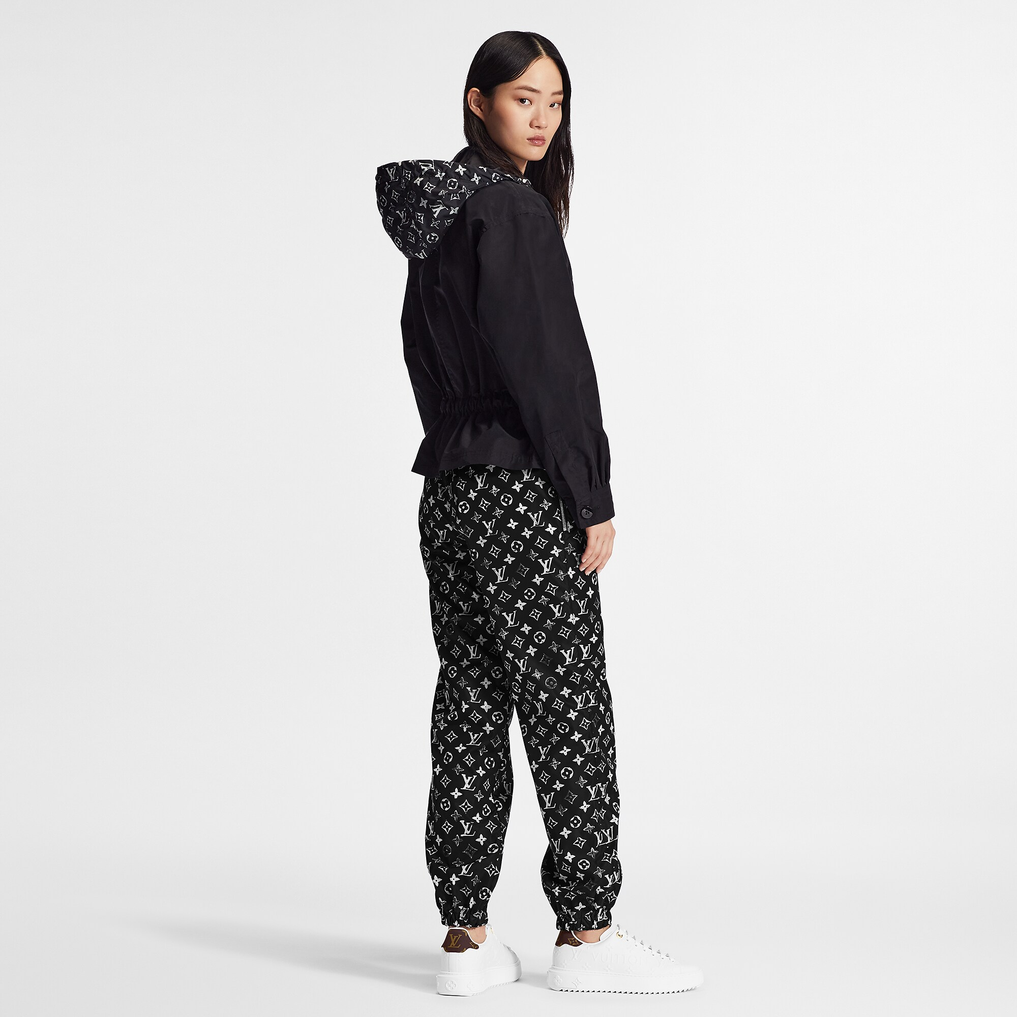 ステンシルエフェクトモノグラムジョギングパンツ - 画像 (5)
