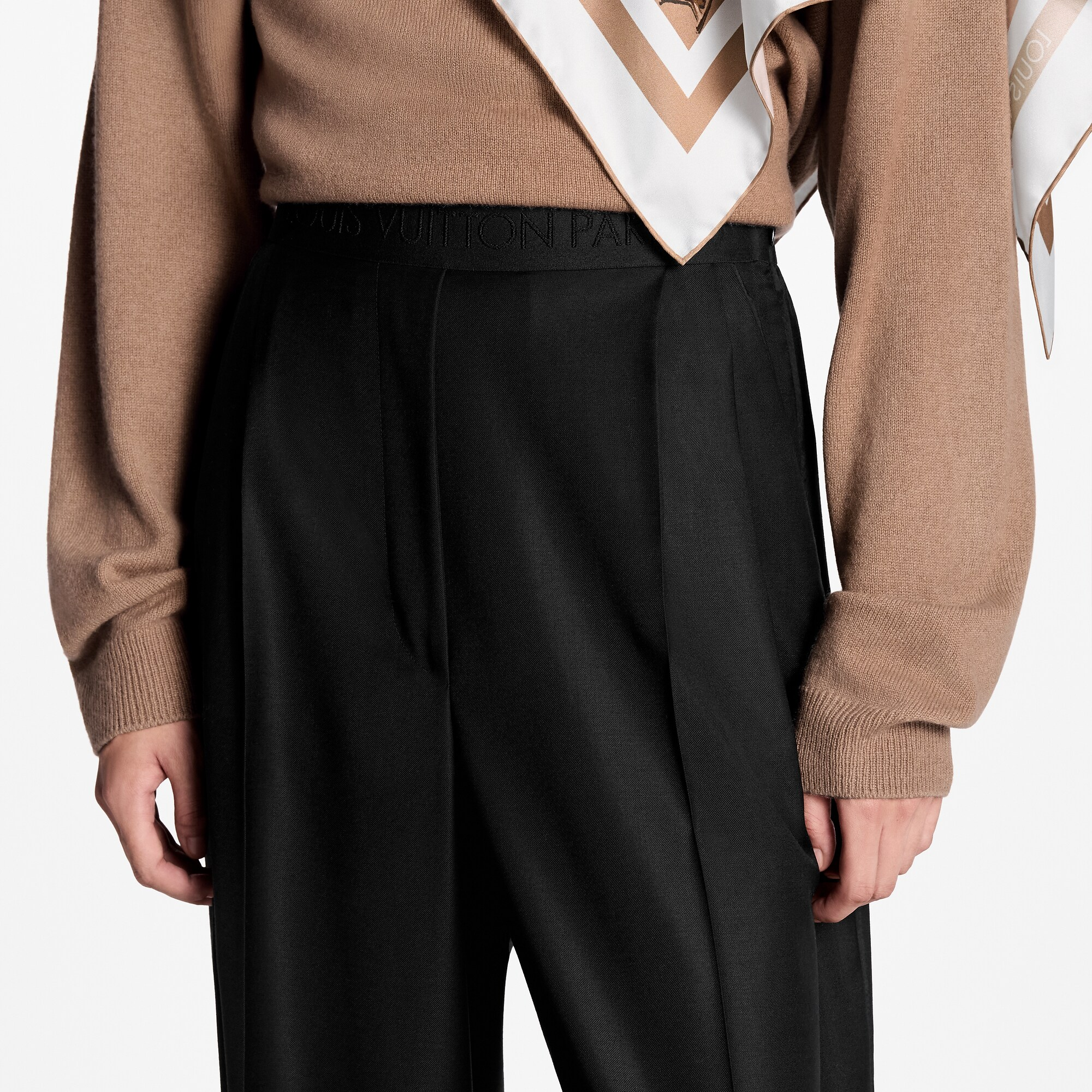 テーラード ワイドレッグ ウールパンツ - 画像 (3)