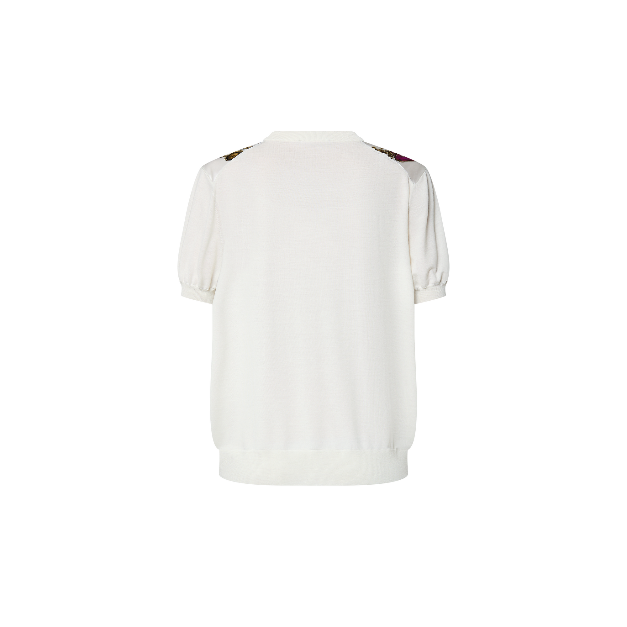 トロンプ ルイユ ネックレスプリント ニットトップ - 画像 (4)