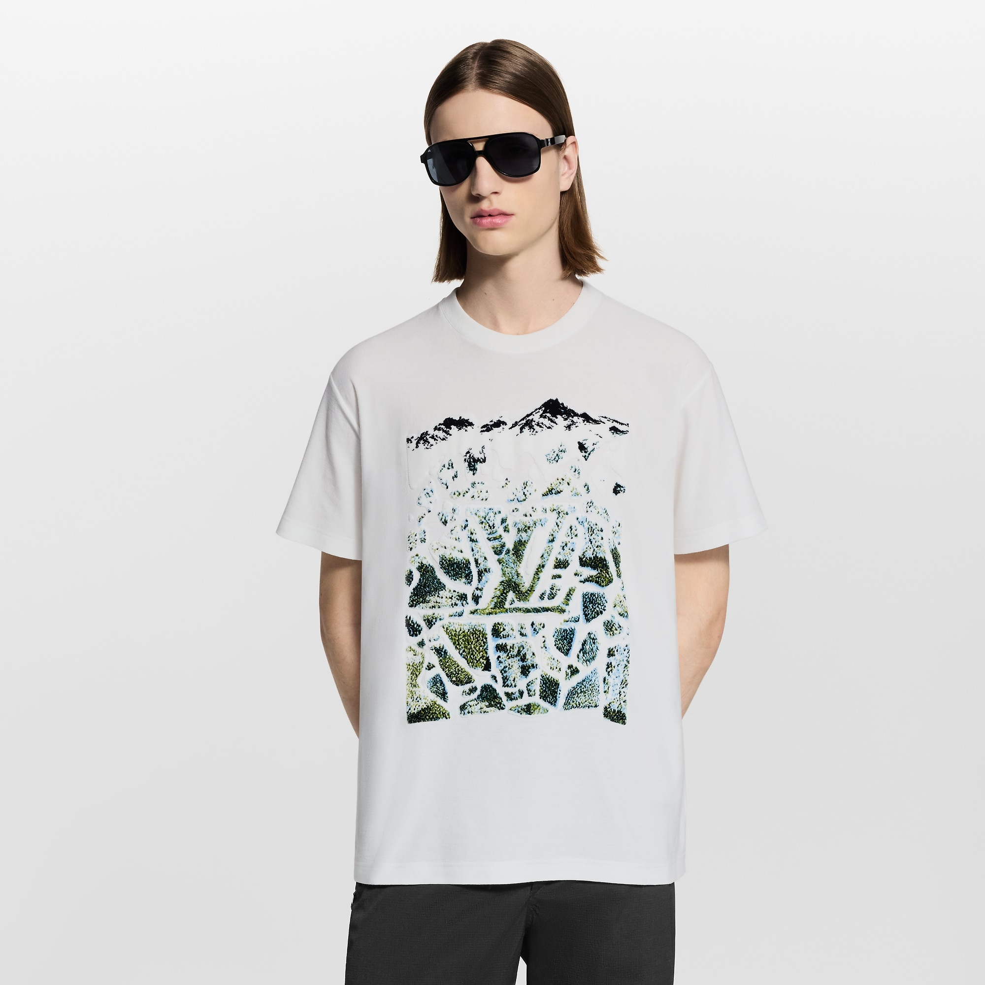 ベルベット ジャカードショートスリーブTシャツ - 画像 (3)