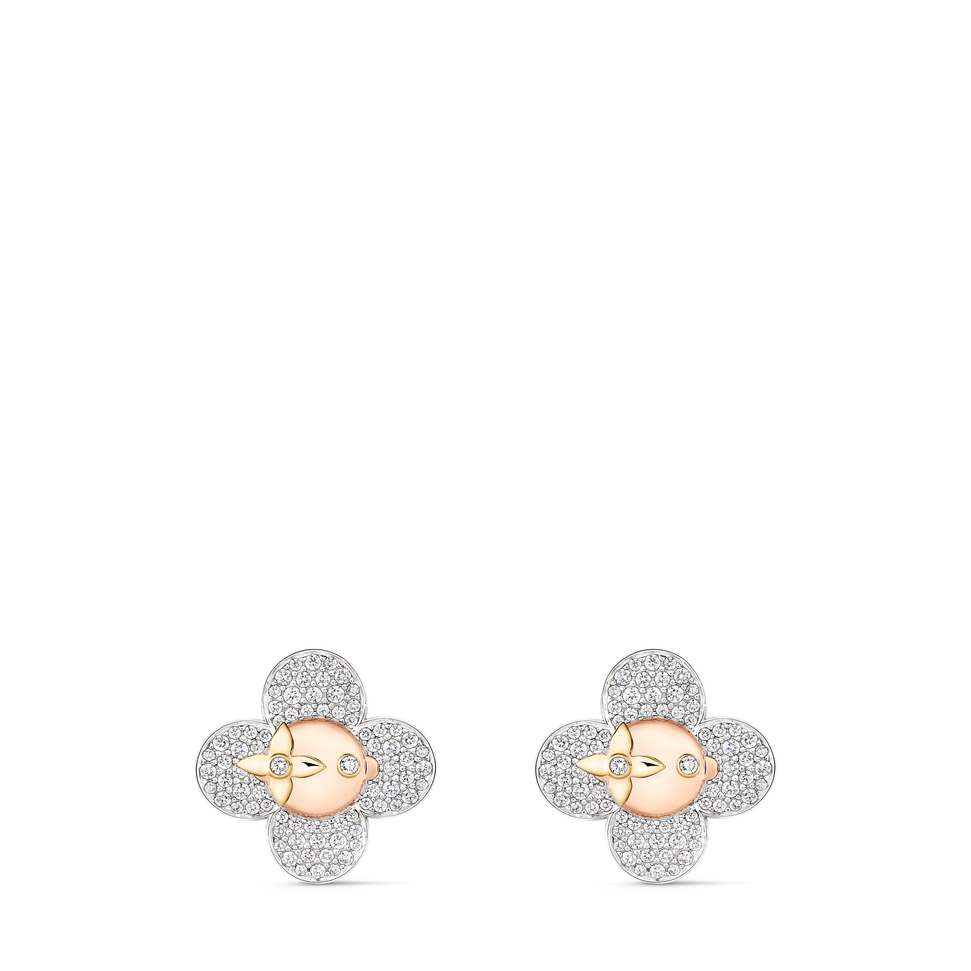ピアス ヴィヴィエンヌ (18Kスリーゴールド×ダイヤモンド) - 画像 (2)