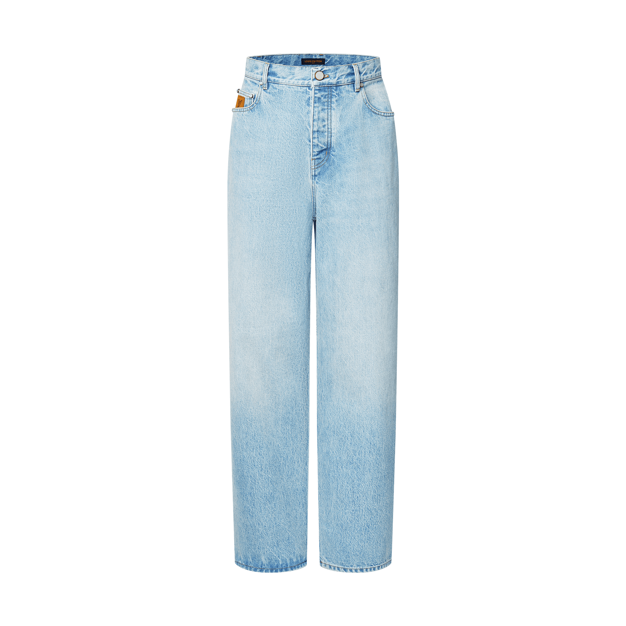ワイドレッグフィットデニムパンツ