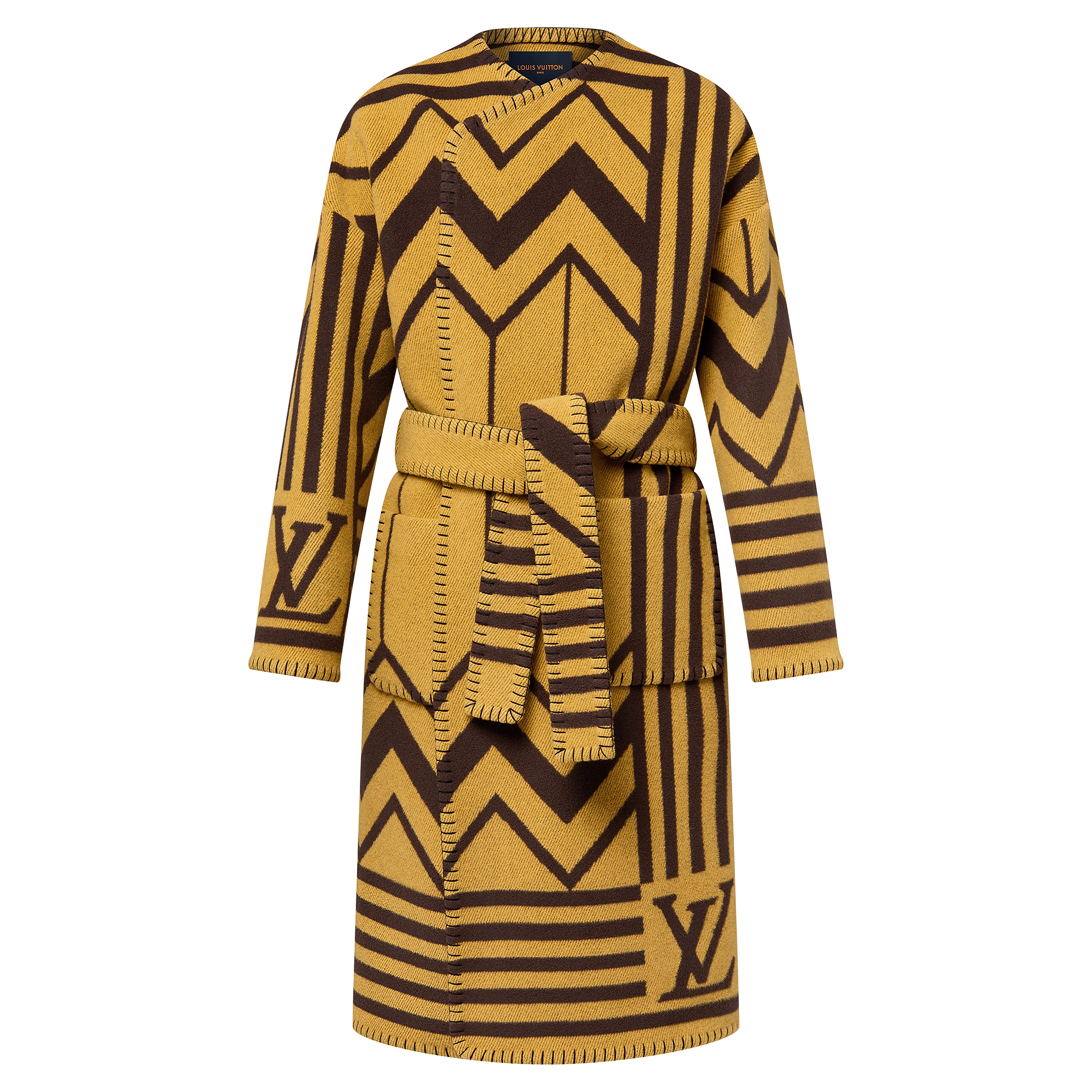 ウールアンドカシミヤプレンドブランケットコート - 画像 (2)