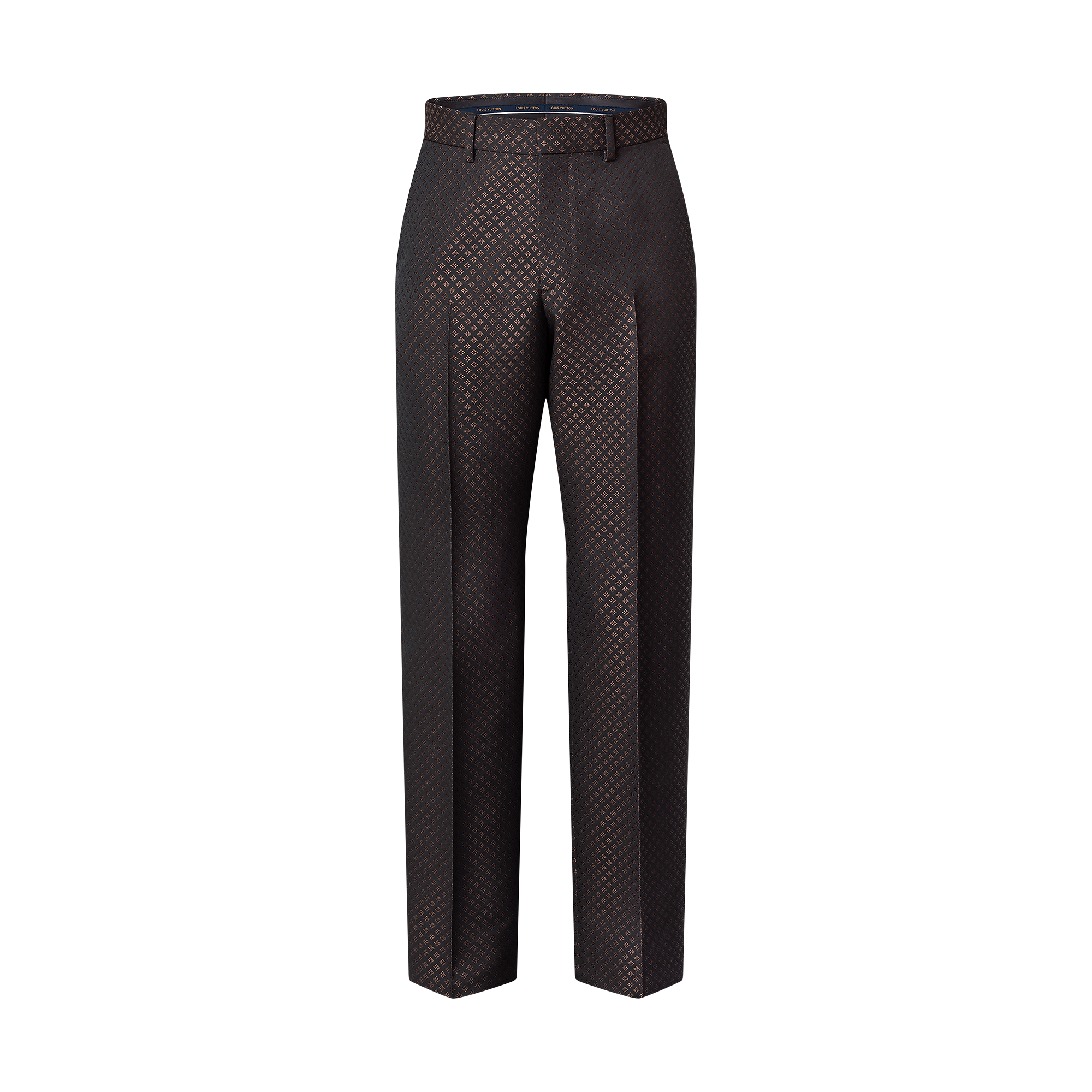 ウールアンドシルクブレンド モノグラム イブニングシガレットパンツ - 画像 (2)